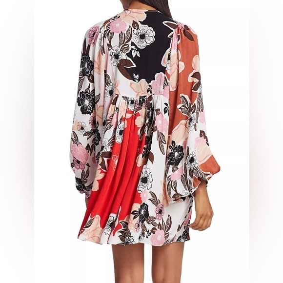 BYTIMO floral puff sleeve mini dress XS - Picture 5 of 13